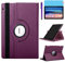 Étui Housse Coque pour Huawei MediaPad T5 10.1 Pouces 2018 (AGS2-W09 AGS2-L09 AGS2-L03) - 360 degrés Rotation Full Protection Kickstand Case Cover,avec Un Stylo,Écran Film (Purple)