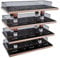 chiwanji 4 Layers Parking Lot Model Scene Toy Car Garage Acrylic Display Case Desktop Gifts :64 Model Car 33x16x32cm