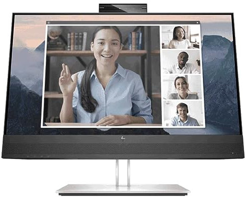 HP E24mv G4 23,8 FHD, 1920 x 1080, 16:9, DP, HDMI, VGA, USB, VESA, altoparlanti integrati e webcam, 3 anni WTY