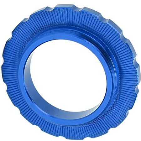 SUNGOOYUE Fahrrad Centerlock Lockring, Centerlock Lockring Center Lock Laufradsatz Nabe Shaft Disc Rotor Lockring f¨¹r Fahrrad Mountainbike(Blau),Fahrr?der und Ersatzteile