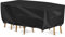 INMUA Housse de Protection pour Table, Rectangulaire Housse Salon de Jardin Imperméable, Anti-UV, 420D Oxford Tissu Housse de Table Chaise Meubles de Jardin Extérieure (242x162x100cm)