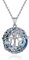Hirsch und Baum des Lebens Halskette 925 Sterling Silber Baum des Lebens Halskette Anhänger Kristall Schmuck Geschenke für Damen Mädchen Freunde Mutter