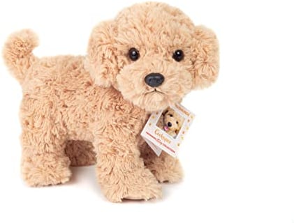 Teddy Hermann 91963 Cockapoo stehend 23 cm, Kuscheltier, Plüschtier mit recycelter Füllung, Sonderedition Lieblingshunde
