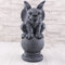 STEINFIGUREN SPICKER Steinfigur Gargoyle Torwächter 240 Gartenfigur Steinguss Basaltgrau