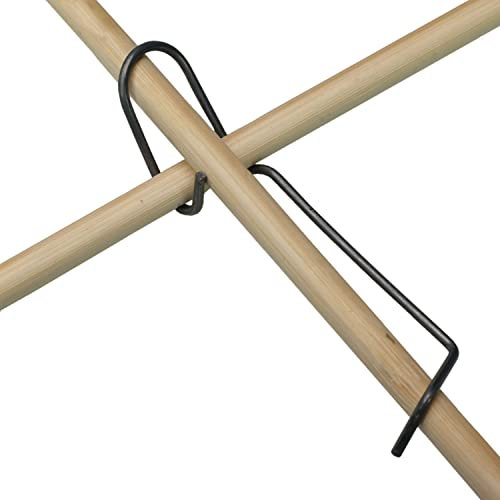 50 Tonkinklammern - Bambusklammern, Clips für Bambus Stangen (Bambusrohr) mit Durchmesser 6-10 mm zum BAU eines individuellen Rankgitters für Zimmerpflanzen, Tomaten (Tomato)