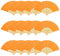 Woohome 15 PCS Hand Fan Foldable Paper Fan for Dancing, Part, Picnic, Wedding Party Gift, Guest Favour Wedding Decoration (Orange)