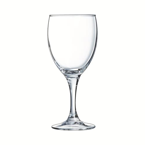 Arcoroc - Collection Elegance - 6 verres à pied 24 cl en verre - Usage professionnel - Fabrication France - Emballage renforcé, adapté à la vente en ligne