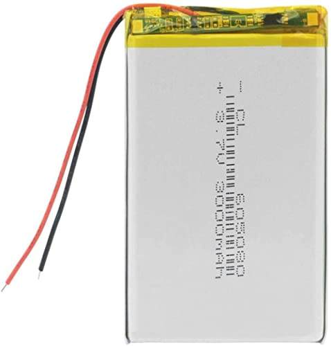 3.7V 3000Mah 605080 Lipo Lithium Battery Rechargeable for Interphone Led Lamp Radio Cell Built in Smart Module-2 PCS