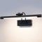 TYhogar LED Spiegelleuchte Badezimmer 40cm 10W, 3 Farbtemperaturen Dimmbar Spiegelschrank Beleuchtung Spiegellampe Badlampe Spiegel 170° Drehbar Schwarz Wandlampe Modern Wandleuchte