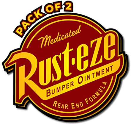 Imperial Vibes| Rust-Eze Decal - Bumper Ointment Vinyl Sticker Rust Eze Tool Logo Waterproof Removable Hard Hat Sticker Perfect for Home Décor, Cars, Windows, Laptop, & Trucks - Pack of 2 Imp 47