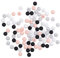 100pcs Silicone Bracelet Beads 9mm Silicone Beads for Necklaces (Type C)