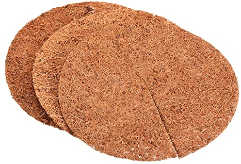 PATIKIL Kokosnuss Faser Mulch Ring Matte 8 3 Pack Y Kokos Kohle Baum Beschützer Wurzelboden Abdeckung für Innen Außen Topfpflanzen