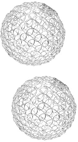 DOITOOL 2pièces Cadre Abat-jour Fer Forgé Pour Lampes Suspendues Design Vintage Pour Luminaires Intérieur Et Décorations De Couloirs