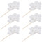 HOMSFOU 6St Weihnachtsgirlande künstliche Kiefernzweige künstlicher Kiefernpickel Dekor künstliche Pflanzen Pinienholz-Picks gefälschte Kiefernstämme Thuja Tannennadeln Füllstoff Kranz