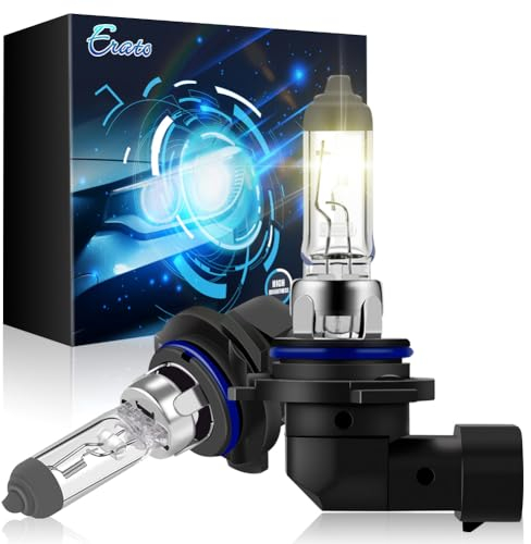 Erato HB4 9006 55W Halogen Birne, 3000K Gelb 12V Scheinwerfer Halogenlampen Lampen Fernlicht Abblendlicht Nebelscheinwerfer für Auto Lampe Ersatz, 2 Stück