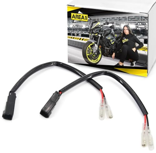 2x LED Blinker Adapterkabel/Stecker für Monster 937 1200 821 796 797 4R S4RS S2R S4 600, Multistrada, Hyperstrada, Streetfighter, Scrambler (Urban Motard Nightshift Icon) Diavel, DesertX, Hypermotard