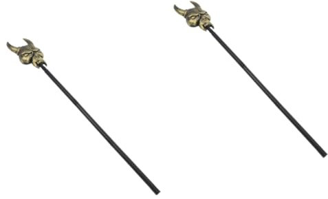 ibasenice 2 Stück Halloween Gehstock Requisite Für Rollenspiele Gothic Gehstock Vampir Gehstock Themenparty Zubehör Gehstock Cosplay Gehstock Ausgefallener Gehstock Gothic