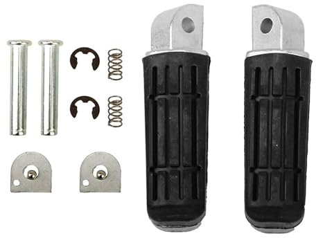 WOHOOD Repose Pieds Moto Repose-Pieds et arrière de Moto pour Ya&maha XJ6 FZ6 MT09 MT07 FZ8 FZ1 FZ400 FZ600 XJ600 XJ900 TDM850 T Noir Appui Pied Moto