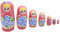 Aries boutique Grande poupée russe florale rose – Poupées décoratives peintes à la main, poupée Matryoshka, poupées empilables, jeu de figurines de 7 pièces.