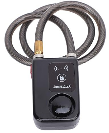 Serrure de Moto sans clé, Serrure de Vélo Antivol de Plus de 110 DB pour Porte (BLACK)