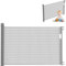 UISEBRT Türschutzgitter Ausziehbar 0-150cm, Treppenschutzgitter für Baby und Pelztiere, Kinder Schutzgitter für Innen- und Außenbereich (Grau, 300cm)