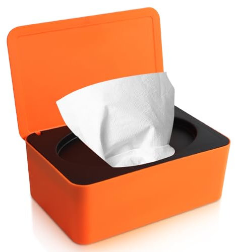 Feuchttücher Box, Feuchtes Toilettenpapier Box Feuchttücherbox Baby, Aufbewahrungsbox Kunststoff Feuchttücher Spender mit Deckel für Zuhause und Büro