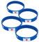 LOORGVEL 4 Stück Länderflaggen-silikon-armband, Blaue Silikon-armbänder Mit Japan-flaggen, Fußball-fußball-armbänder, Event-armbänder, Gummi-handband Für Sportveranstaltungen, Rennen,