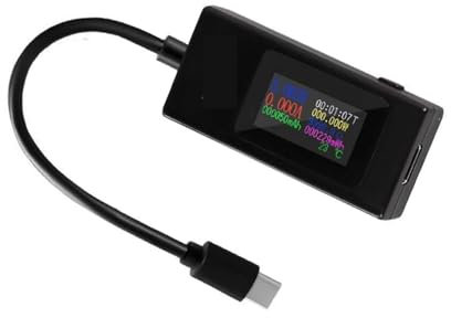 USB C Tester Messgerät Strommessgerät Multimeter,USB-C Tester Mit Farbdisplay,Typ-C PD Strommesser Spannung Und Strom Voltmeter,für Schnellladegeräte Und Powerbanks