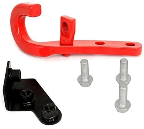 UYCHYTQR Ricevitore Gancio Traino Posteriore Sinistro per Jeep per Wrangler JL JK JLU 2018-2021 Accessori Auto(Red for JK)