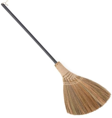 BMart Home Natural Whisk Broom – Vietnamese Straw Soft Broom for Indoor-Outdoor Cleaning, Yard, Sofa, Car Hood, Decoration, 51.57-Inch Long