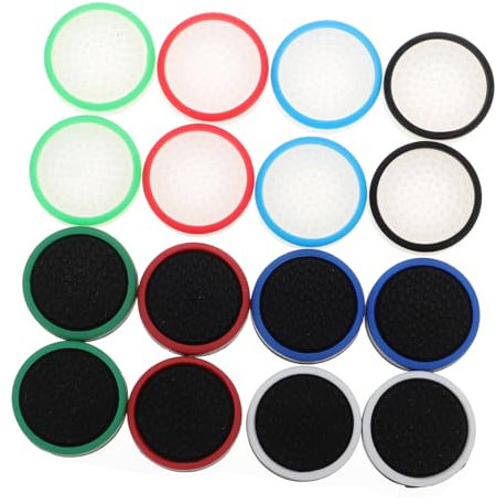 Veemoon 16 Piezas Gorra balancera Luminosa Agarre botón apretones Tapas de Pulgar para Joystick Phips Gel de sílice