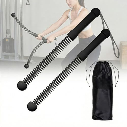 Ropeless Battle Ropes, Air Ropes Cordless Battle Ropes for Home Workout, Portable Exercise Rope Trainer for HIIT Cardio Conditioning, Indoor Home Gym Fitness Equipment