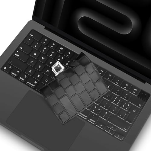 Premium Keyboard Cover Skin für 2026-2021 MacBook Pro 14 & 16 (M5-M1) Pro/Max Chip A3426 A3427 A3434 A3428 A3429 A2992 A2991, MacBook Pro Zubehör Ultra Thin Protector UK/EU Mac Layout