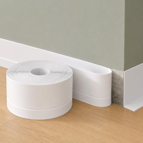 Gimars 10M Baguette d’Angle PVC et Plinthe Protection Murale Autoadhésive | Étanche,Robuste,Inodore, Installation Sans Outil,Résistant Aux Chocs et à l’Usure,pour Murs, Portes, Fenêtres et Plafond