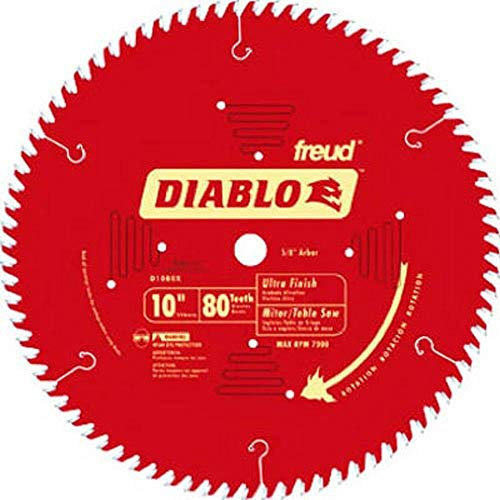 Diablo D1080X ATB - Hoja de sierra (acabado fino, 25,4 cm)
