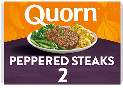 Quorn Meat Free Peppered Steaks 196 g (Pack of 2)