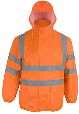 Prevent Warnschutz-Regenjacke RJO, leuchtorange, Gr. M