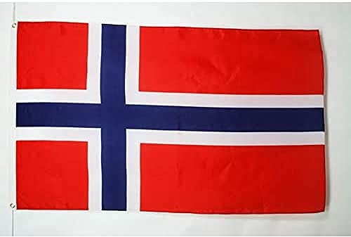 BANDERA de NORUEGA 150x90cm - BANDERA NORUEGA 90 x 150 cm - AZ FLAG