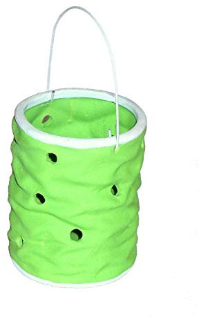 AAF Nommel®, 070 Laterne Windlicht Gartenlaterne Pflanzschale aus Ton, gelöchtert, grün ca. 13 x 10 x 10,5 cm