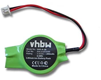 vhbw Batteria Bios 200mAh (3V) compatibile con Notebook Laptop HP Pavilion DV6000, DV6300, DV6100, DV6500, DV6200, DV9000, DV6700 sostituisce CR2032-2E31R.