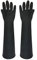 Buwico® 60CM Schwarzer langer Gummi wasserdichte Reinigung Waschhandschuhe Verlängerte Latex Industriesäure tragen dicke Arbeitshandschuhe (1 Paar)