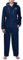 SLOUCHER - Tuta in Pile da Uomo, Colore:Blu Scuro, Größe Textil:XXL