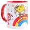 TruffleShuffle Brite and Sprites Regina Rainbow Red Handle Mug