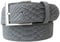 Gürtel mit Pythonprägung 4 cm | Leder-Gürtel für Damen Herren 40mm Schlangen-Optik |Schlangen-Muster Python-Muster | Dunkelgrau 100cm