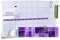 Medianlux Fliesenaufkleber Fliesenbordüre Bordüre Mosaik Violett Kachel Aufkleber FB5, 4 Stück, 10x2,6cm (BxH)