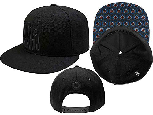The Who Baseball Cap Arrow Mod Band Logo Brim Print Nue offiziell Schwarz One Size