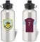 Burnley Personalised Football Shirt Design Aluminium Water Bottle FC fans - 600ml - Silver Bottle