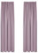 Deconovo Blickdichte Gardine mit Kräuselband Vorhang Dicke Verdunkelungsgardinen Wohnzimmer, 260x140cm(HöhexBreite), Hellpink, 2er Set