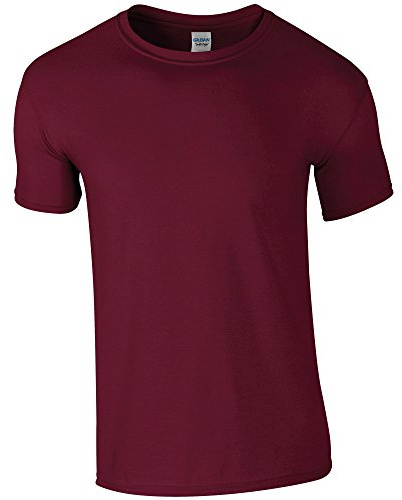 Gildan Mens Soft Style Ringspun T Shirt (4XL) (Maroon)
