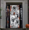 JOYIN 3D-Design Gruselige Skelett-Türabdeckung 76,2 x 182,9 cm für Halloween-Skelett-Tür, Fenster und Wandabdeckung, Innen- und Außendekoration